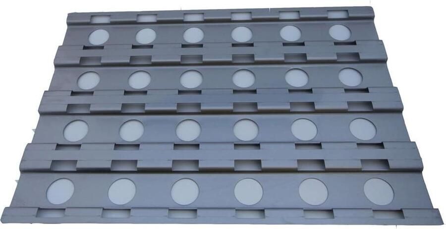 Roestvrijstalen Warmteplaat Grillplaat Vervanging Barbecue Reparatie Specifiek Passend 45 x 31 cm Zilver