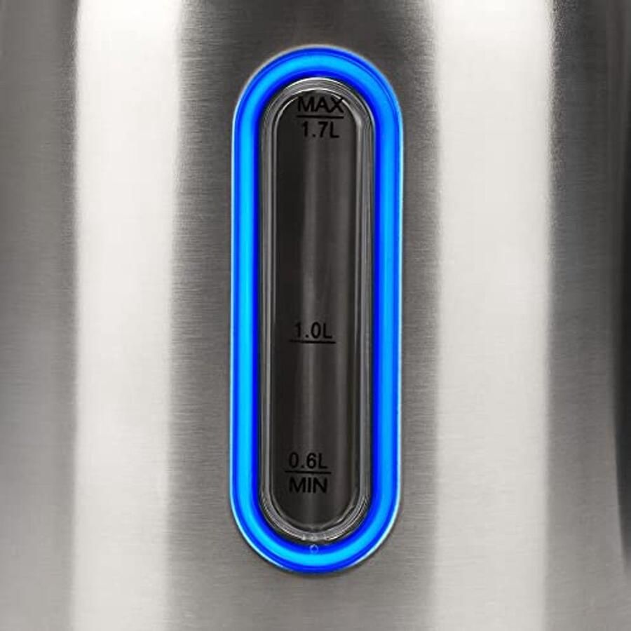 Roestvrijstalen Waterkoker 1 7L met Temperatuurinstellingen en Digitaal Display
