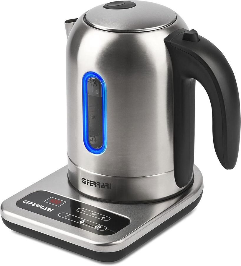 Roestvrijstalen Waterkoker 1 7L met Temperatuurinstellingen en Digitaal Display