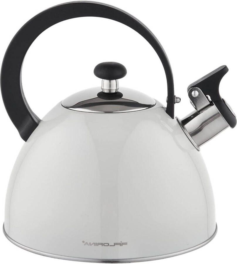 Roestvrijstalen Waterkoker 2 Liter BRILLO Bakelieten Handvat Voor Inductiekookplaat Gasfornuis Elektrisch fornuis Lichtgrijs