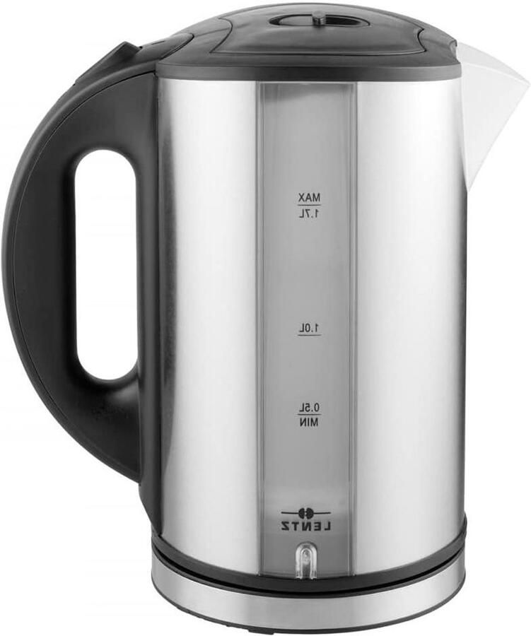 Roestvrijstalen Waterkoker Elektrische Ketel Snel Water Koken Dubbelwandig Design 17 Liter Zilver