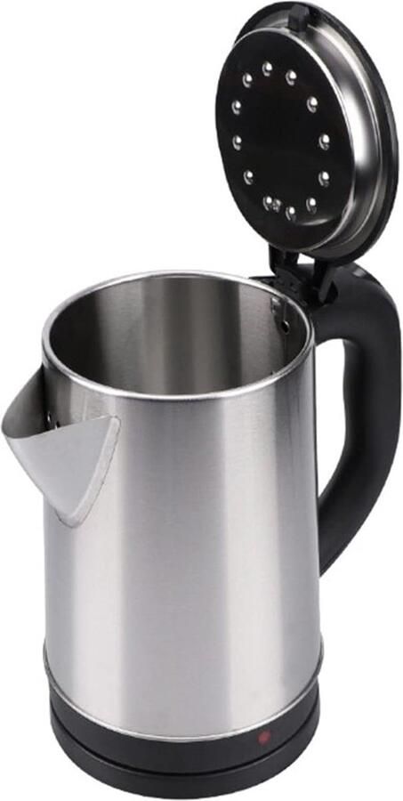 Roestvrijstalen Waterkoker Grote Ketel Snel Water Koken Automatische Uitschakeling 2 Liter Capaciteit Zilverkleurig