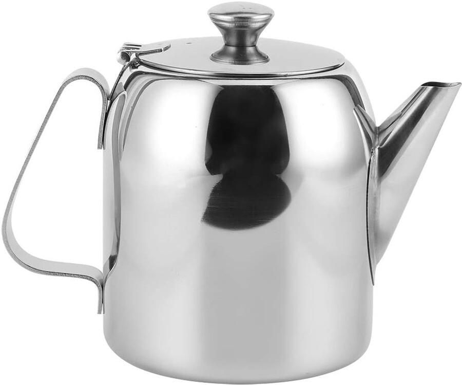 Roestvrijstalen waterkoker Theepot koffiekan Hotel keuken Korte nauwkeurige tuit 20oz 32oz Zilver
