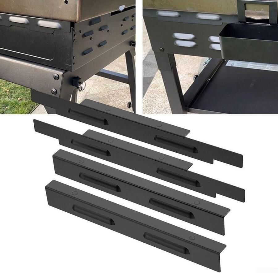 Roestvrijstalen Windscherm Set voor 36 inch Bakplaat Hittebehoud & Propaan Besparing