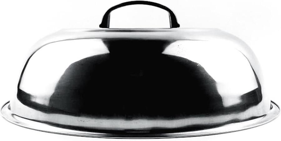Roestvrijstalen Wokdeksel voor 32 cm Wokpan Ideaal voor Koken en Stomen Keukenaccessoire voor Efficiënte Bereiding
