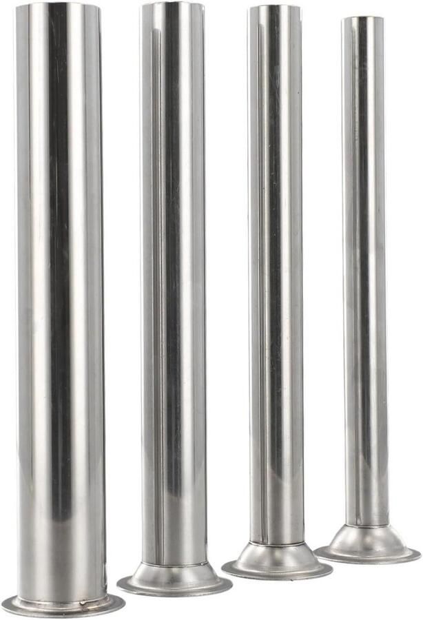 Roestvrijstalen Worstvulbuizen 4 Maten voor Zelfgemaakte Vleesrecepten