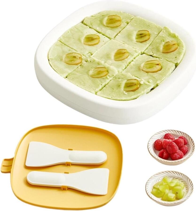 IJsmachine Rolletjes Rolijs Maker Desserts Maken Voedselveilig Roestvrij Staal 23x23x39.5 cm Crèmekleurig