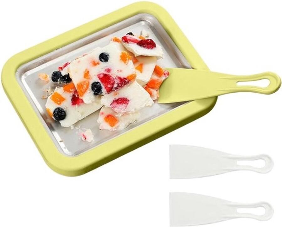 Rol ijsmachine Dessert maker Thuis desserts maken Handmatige bediening 26 cm breed Groen