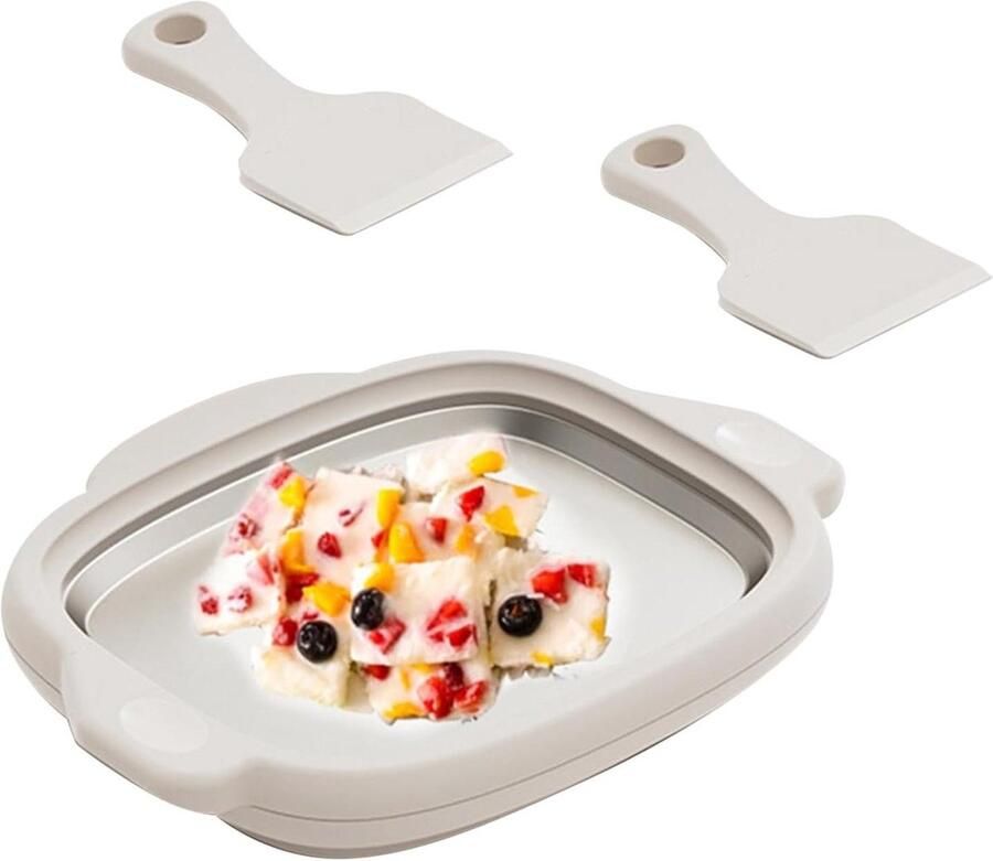 Rolde IJsmachine Yoghurtmaker Desserts Maken 304 Roestvrij Staal 19.5 x 25.2 cm Wit