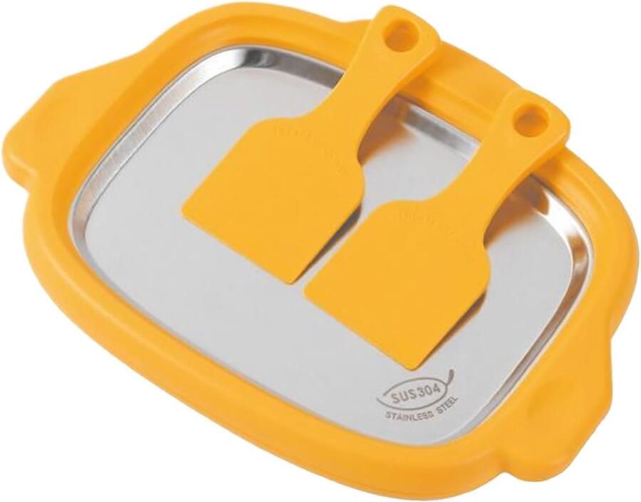 Rolde IJsmaker Zelfgemaakte Desserts Kinderen en Familie Roestvrij Staal 25x20x4 cm Geel