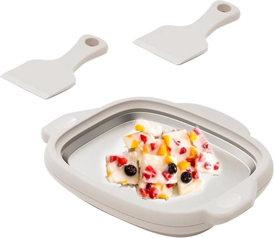 Rolijsmachine Dessert maker Zelf ijs maken Multifunctioneel gebruik 19.5 cm Wit