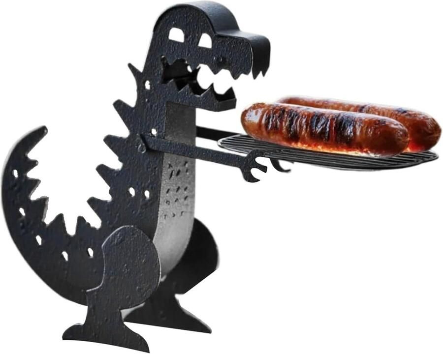Roller Grill Worst Stand Houder Grappige Creatieve Metalen Grill Accessoires voor Evenementen Reizen Koken Achtertuin Vakantie Camping Grillen Keuken