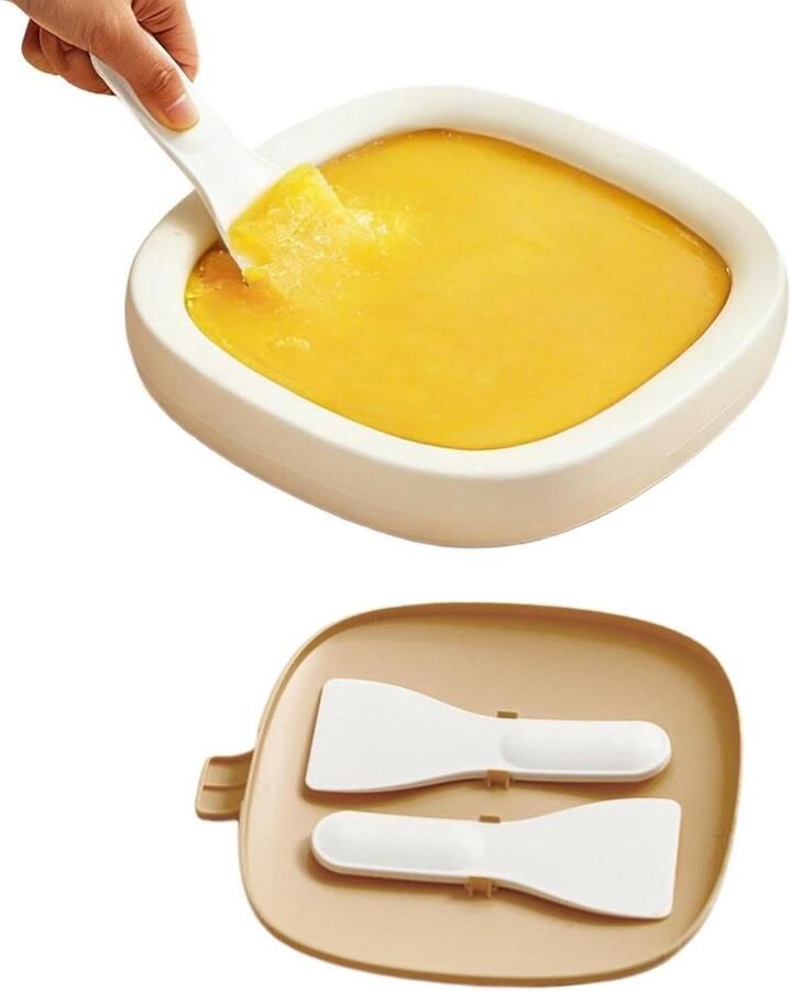 Roller voor ijs IJsmaker Dessertroller Desserts Maken Voedselveilig Roestvrij Staal 23x23x39.5 cm Geel