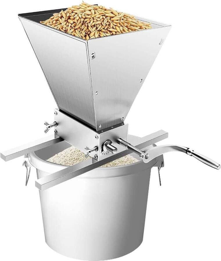 Rolmolen 4 liter graanmolen maalwerk schrootmolen grove korrelmolen graingrunderen multifunctionele hakmolen verstelbare malt Mill Grain Crusher