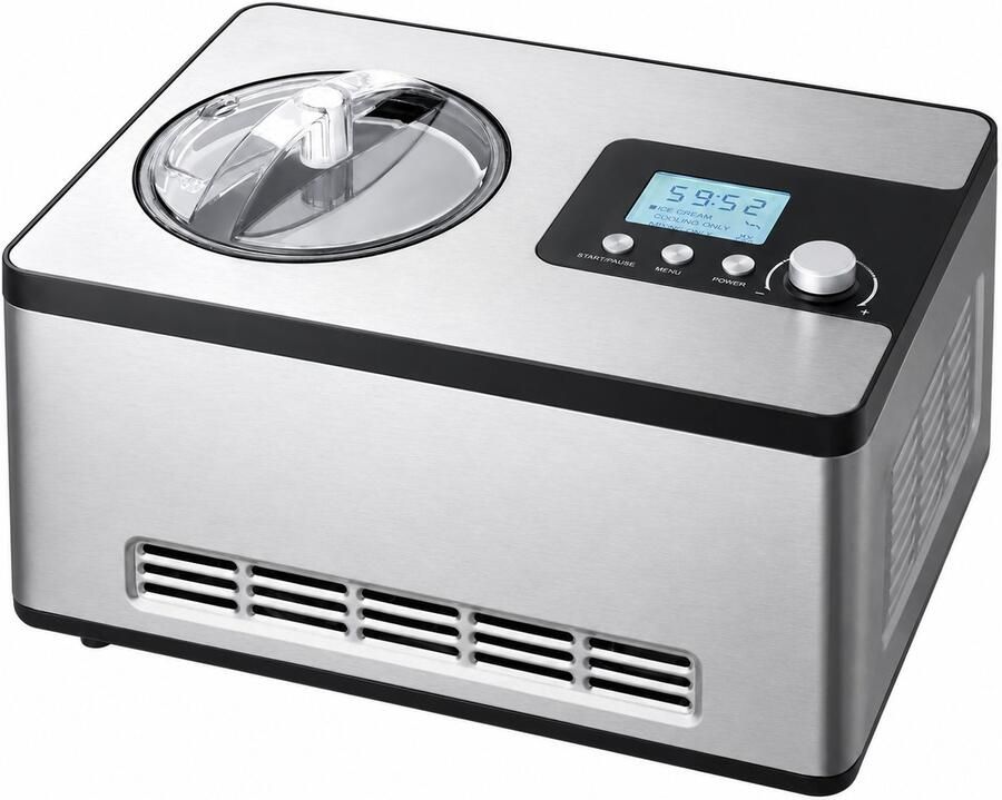 Rolu Ijsmachine – Softijsmachine – Softijs Machine Voor Thuis – 2 Liter Klaar In 60 Minuten LCD Display – 180W – Inclusief Recepten