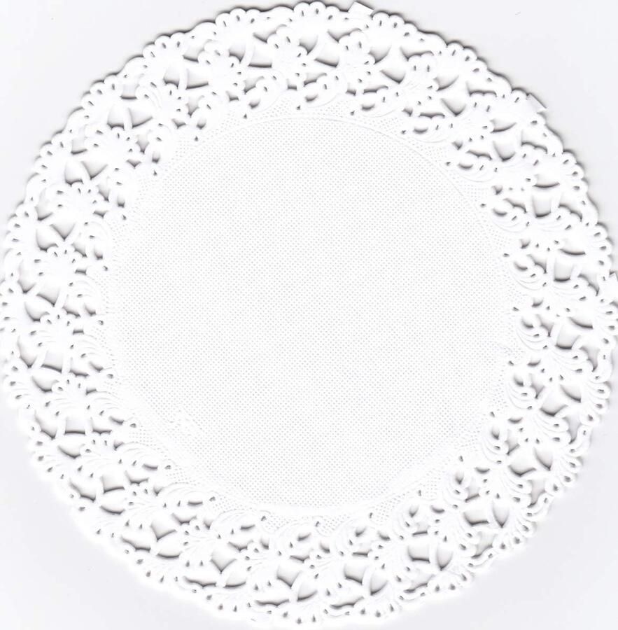 Rond 14 cm 250 stuks wit