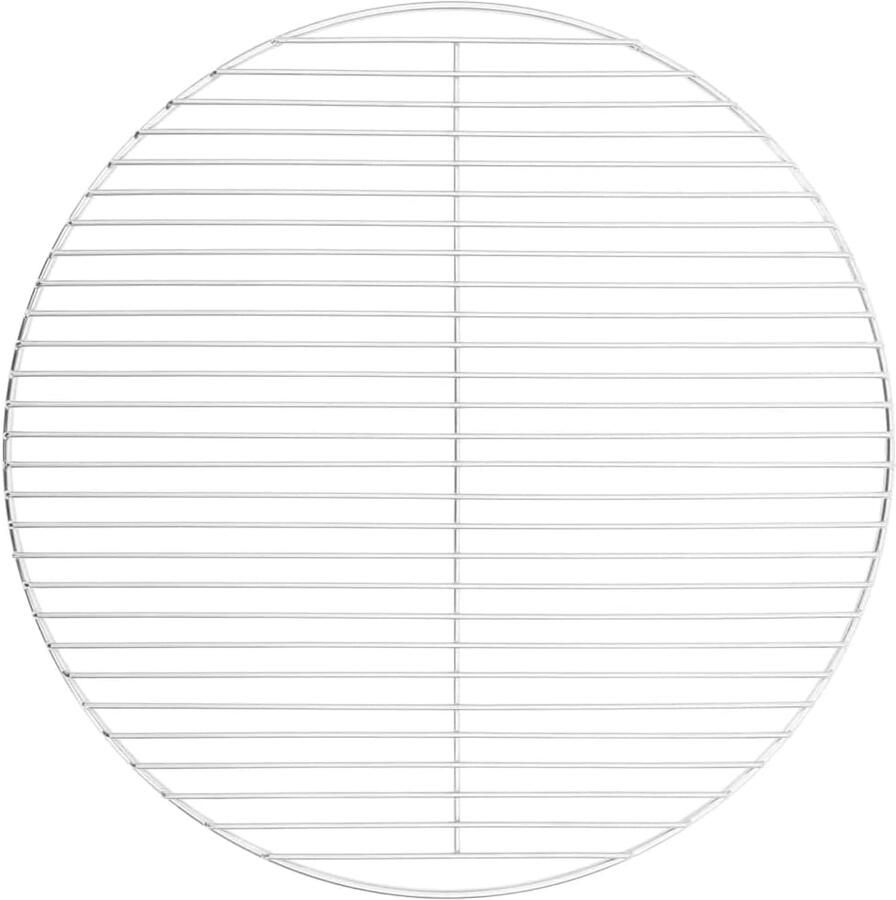 Rond diameter 54 cm van roestvrij staal 304 robuust grillopzetstuk voor houtskoolbarbecue kogelbarbecue en vuurschaal duurzaam en onderhoudsvriendelijk