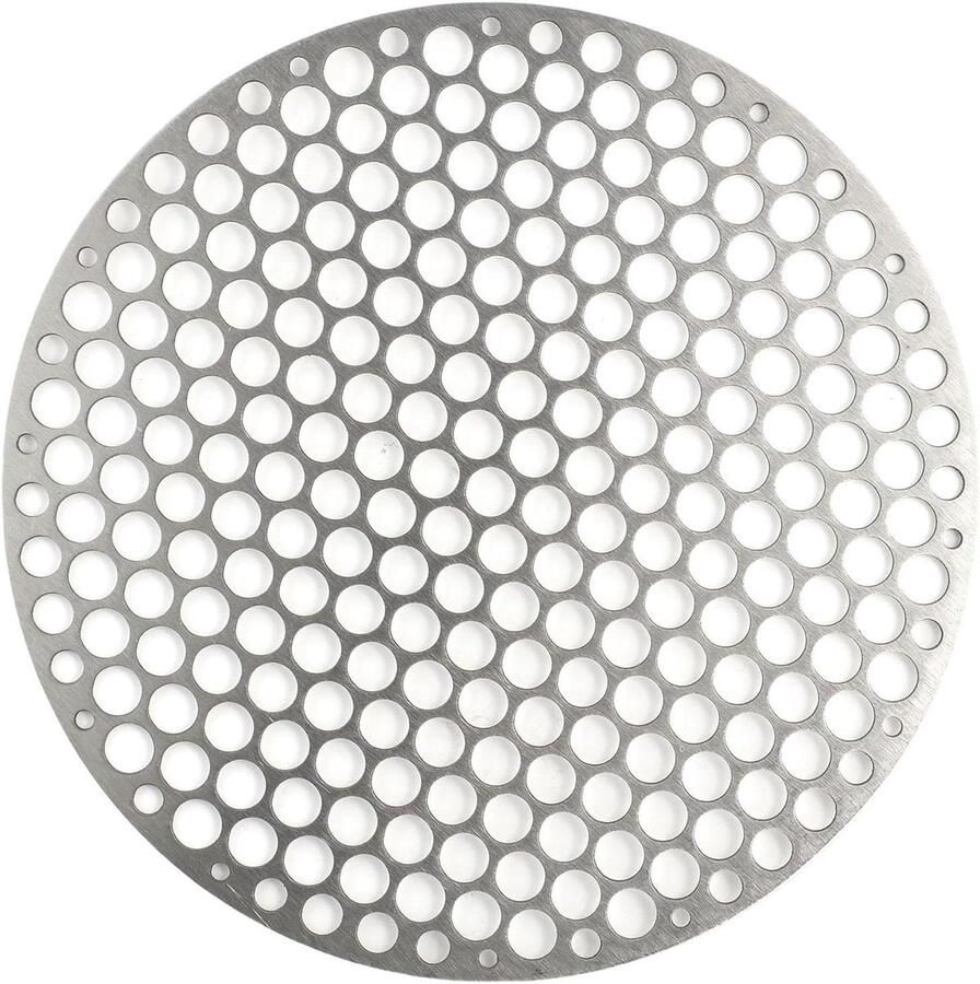 Rond Bakrek Oven Rooster Bakken en Grillen Roestvrij Staal 18CM Zilverkleurig