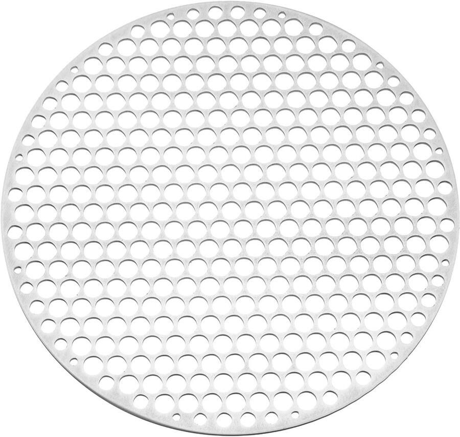 Rond barbecuegrillrooster 25 4 cm rond roestvrijstalen barbecue-gaasrek cirkelvormig gat rond barbecue-grillnet voor buiten camping thuis feest familiebijeenkomsten