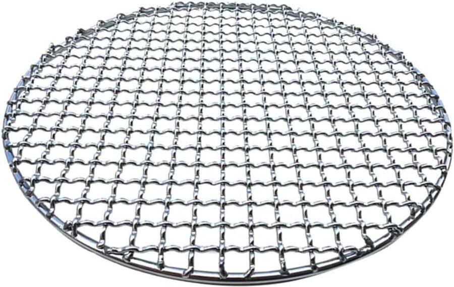 Rond Barbecuerooster Grillrooster Bakpan Multifunctioneel Grillen Roestvrij Staal 30 cm Diameter