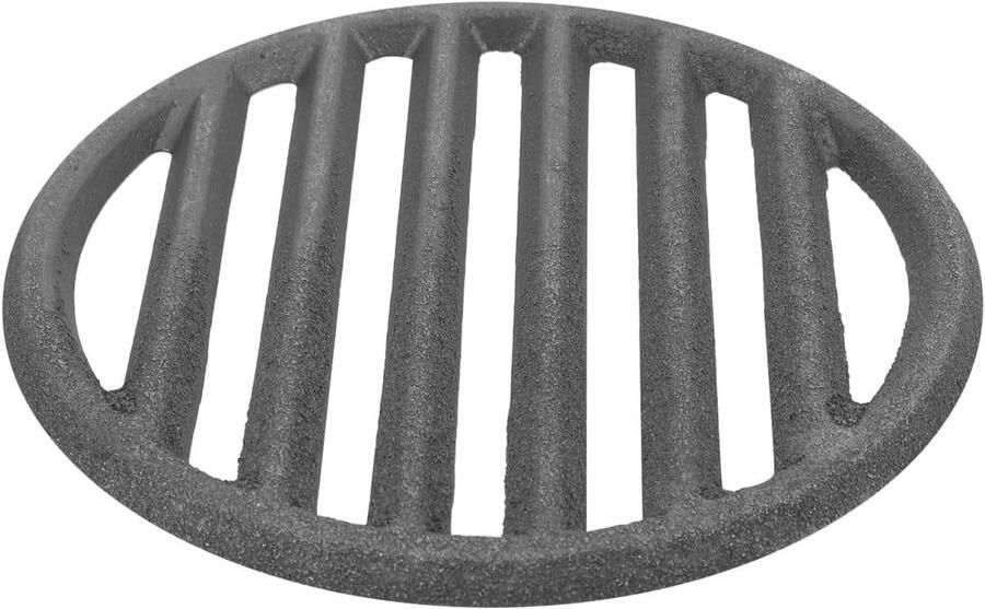 Rond gietijzeren grillrooster voor barbecue en open haard Ø 16 cm