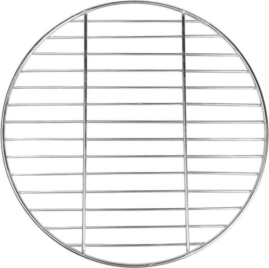 Rond Grill Rooster Barbecue Net Buiten Koken Roestvrij Staal 38 cm Zilver