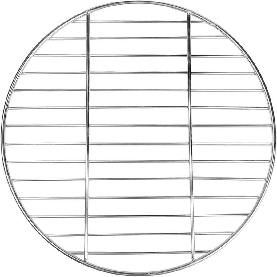 Rond Grill Rooster Barbecue Net Buiten Koken Roestvrij Staal 38 cm Zilver