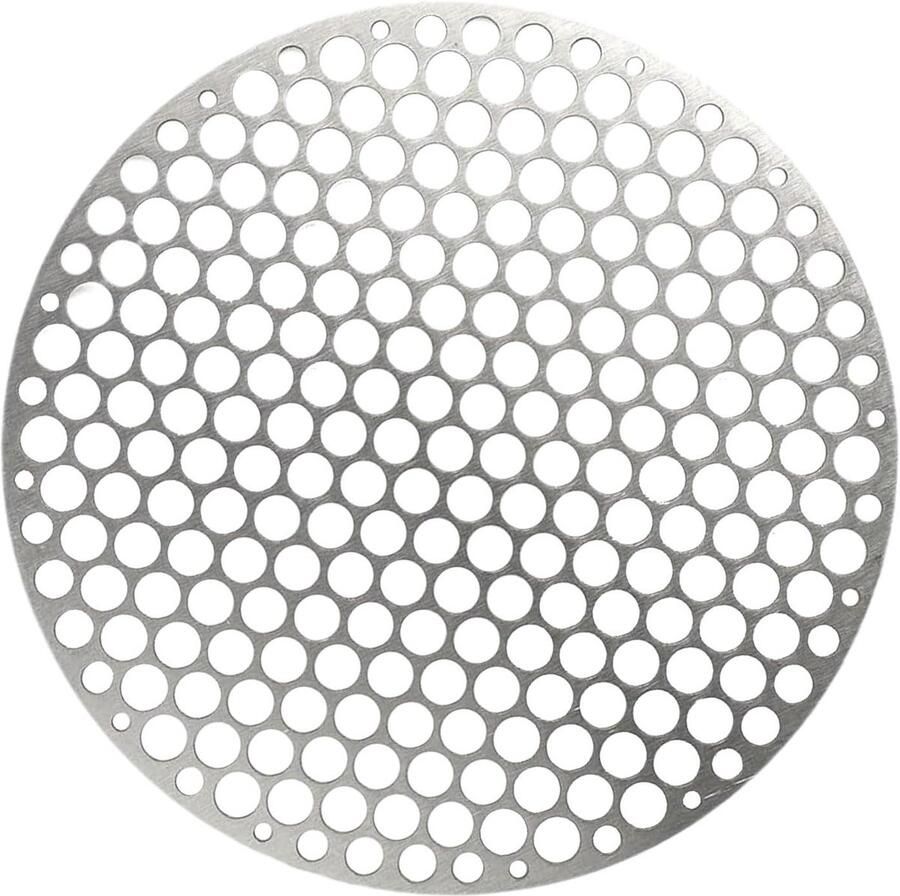 Rond grillnet Grillrooster vervanging Buiten koken Roestvrij staal 26 cm Zilverkleurig