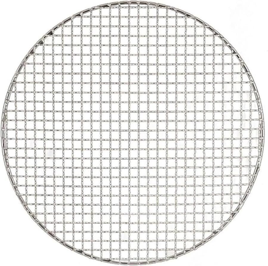 Rond Grillrek BBQ Net Buiten Koken Roestvrij Staal 24 cm