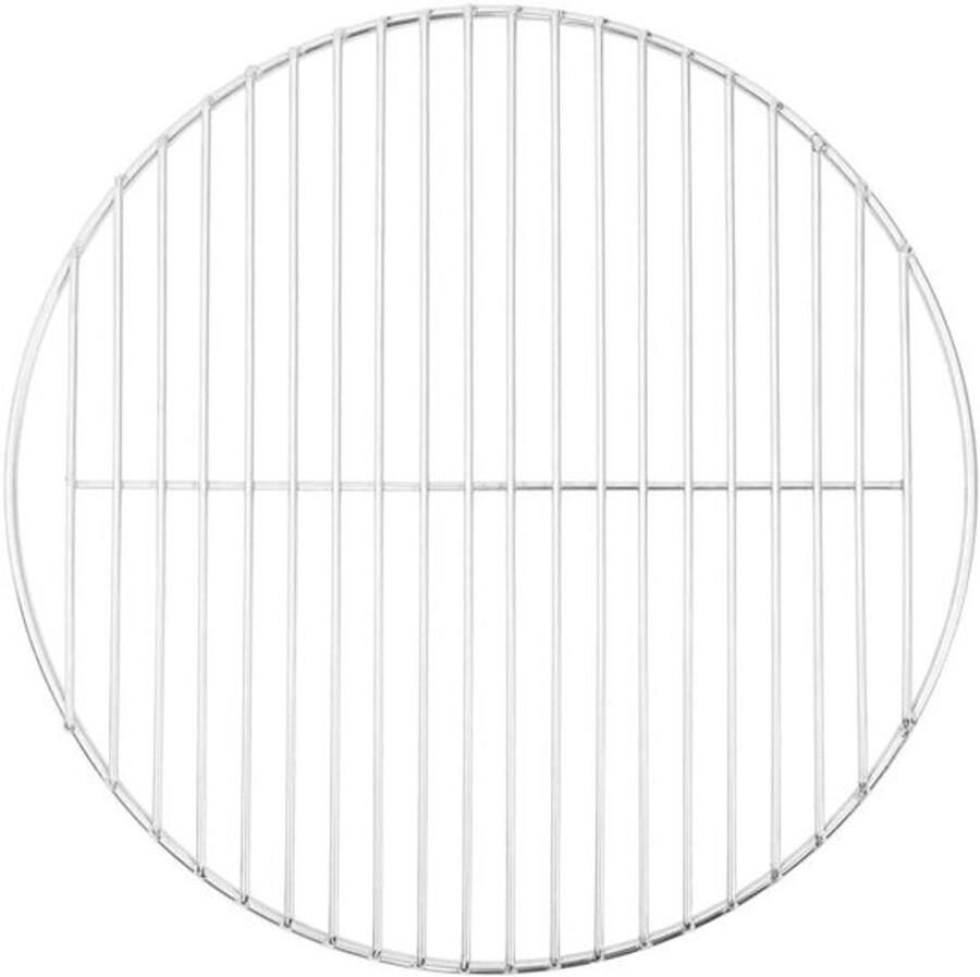 Grillrooster Rond BBQ Rooster Barbecueën Buiten 304 Roestvrij Staal 40 cm Diameter Zilver