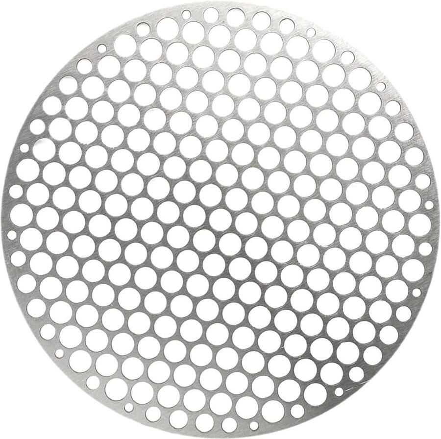 Rond Grillrooster Barbecue Net Buiten Koken Roestvrij Staal 26 cm Diameter Zilverkleurig