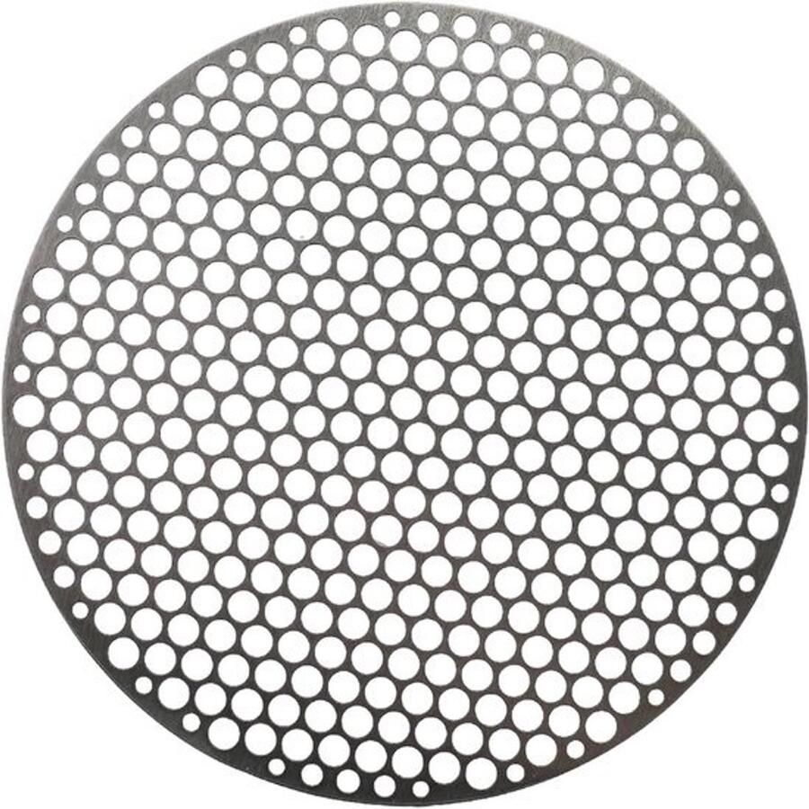 Rond grillrooster Barbecuerooster Buitenkoken Roestvrij staal 26 cm Zilverkleurig
