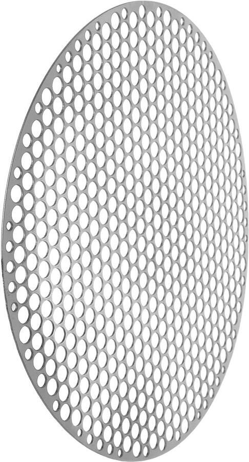 Rond Grillrooster Barbecue Net Buiten Koken Snelle Warmtegeleiding 30 x 30 cm Zilver