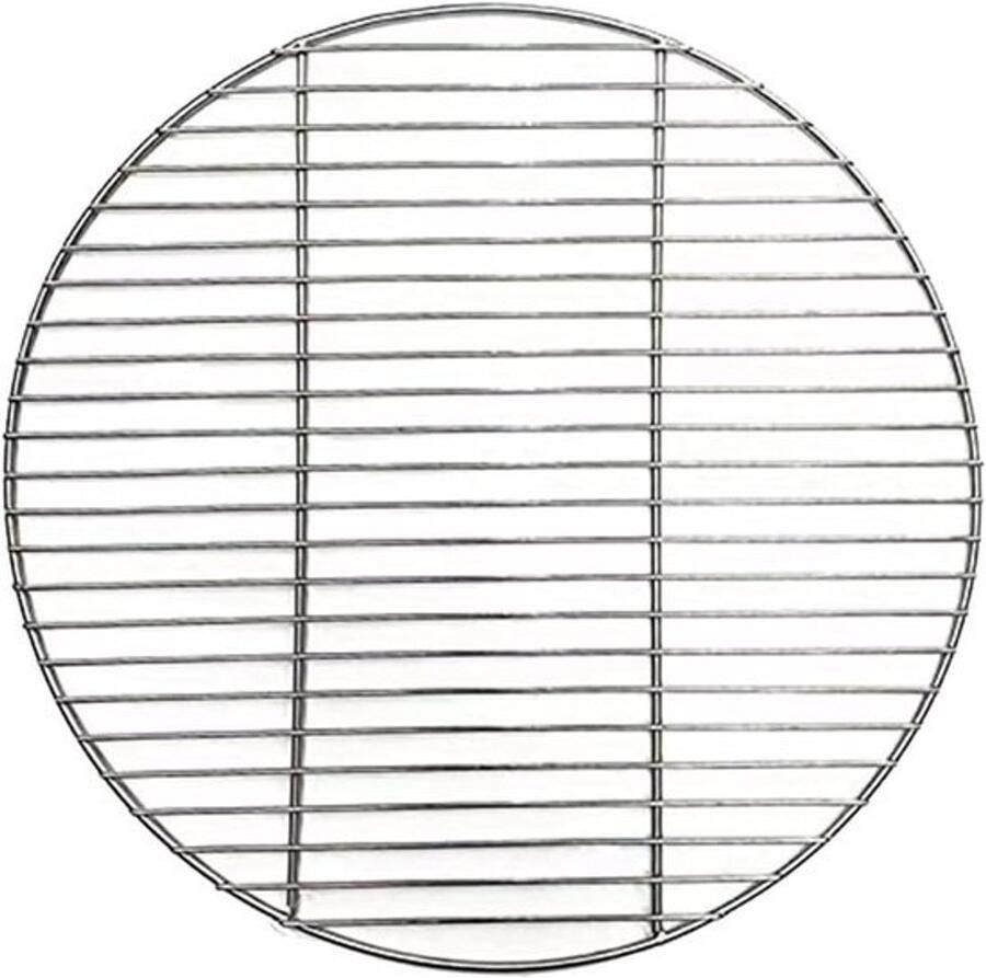 Rond Grillrooster Barbecue Rooster Outdoor Koken Roestvrij Staal 43 45 cm Diameter Zilverkleurig