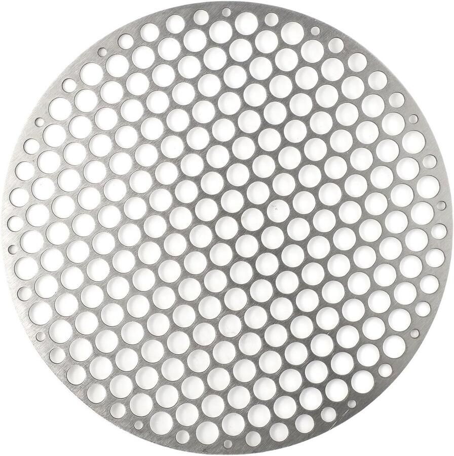 Rond Grillrooster BBQ Rooster Bakrek Gelijkmatig Grillen Roestvrij Staal 20 cm Zilver