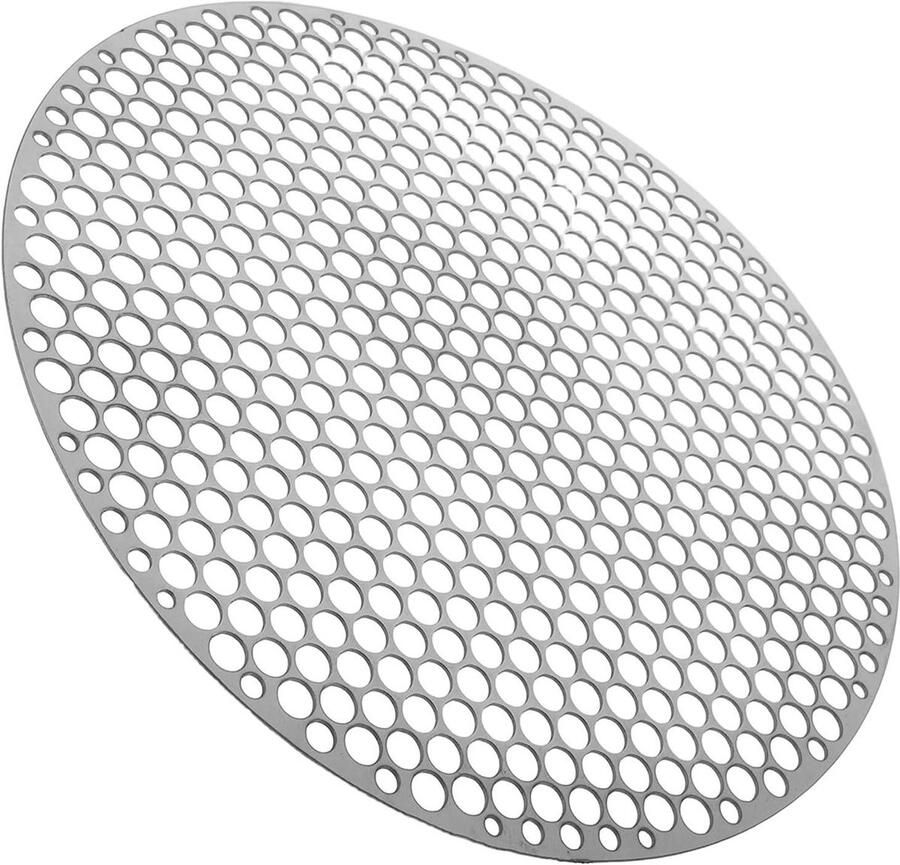 Rond Grillrooster BBQ Rooster Buiten Koken Gelijkmatige Warmte 30 cm Zilver