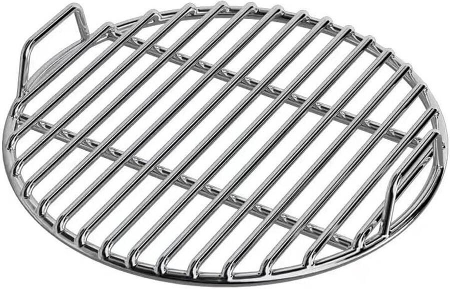 Rond Grillrooster BBQ Rooster Buiten Koken Voedselveilig Roestvrij Staal 50 cm Zilver
