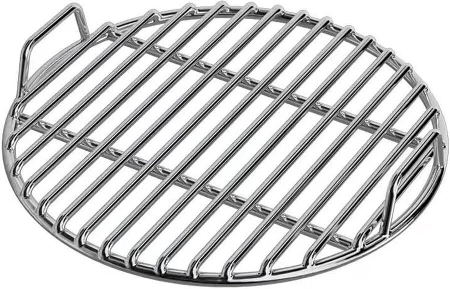 Rond Grillrooster BBQ Rooster Vervanging Buiten Koken Verdikt Roestvrij Staal 50 cm Diameter Zilver