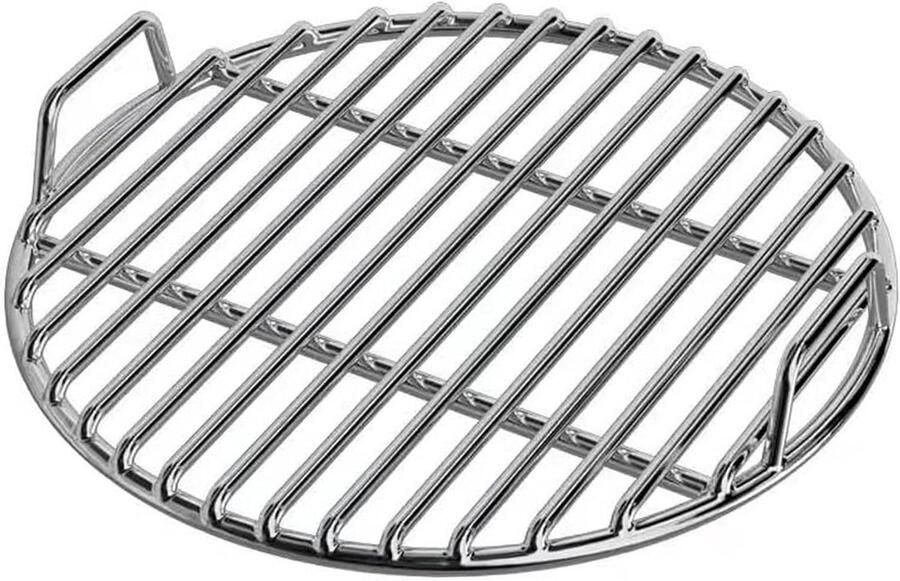 Rond Grillrooster BBQ Rooster Vervanging Buiten Koken Verdikt Roestvrij Staal 50.8 cm Zilver