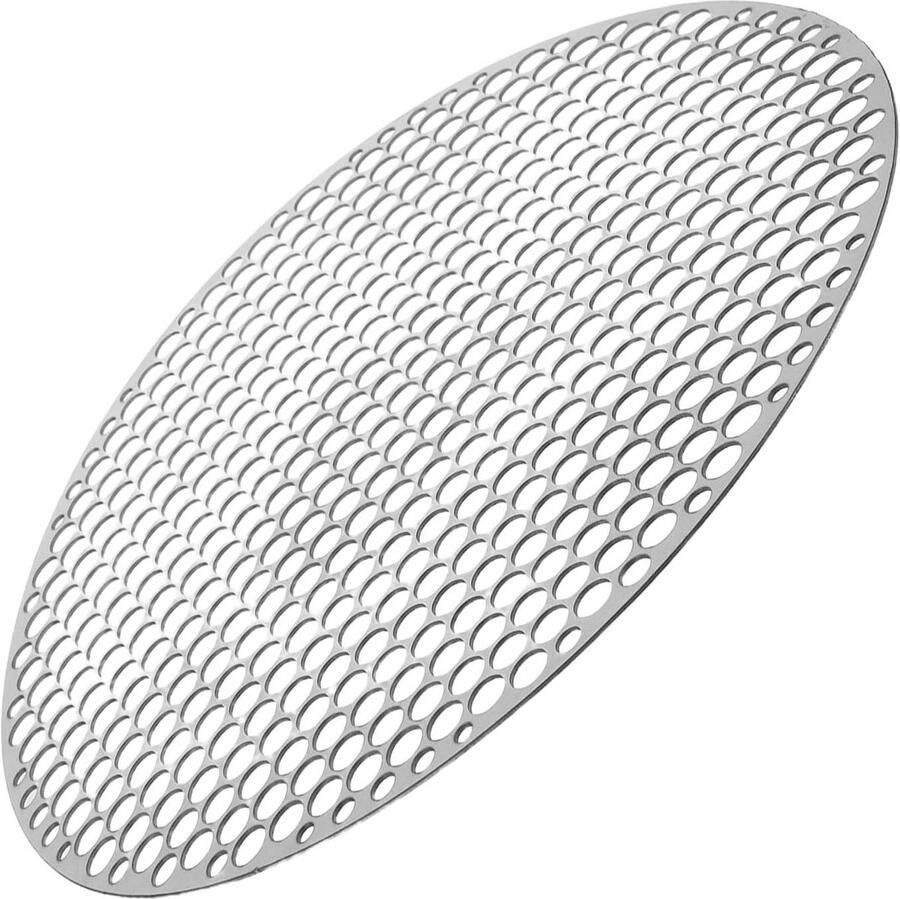 Rond Grillrooster Fijnmazig Net Buiten Koken Veilig voor Kleine Etenswaren 30 cm Diameter Zilver