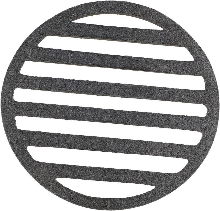 Rond Grillrooster Gietijzer Kookrooster Gelijkmatig Bradend Robuuste Constructie 12 cm Zwart