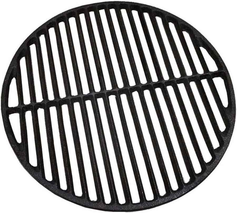 Rond Grillrooster Gietijzeren Rooster BBQ Grillen Geëmailleerd Gietijzer Ø 25 cm Zwart