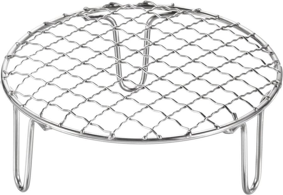 Rond grillrooster Koelrek Bakken en koken Roestvrij staal 14 cm Zilver