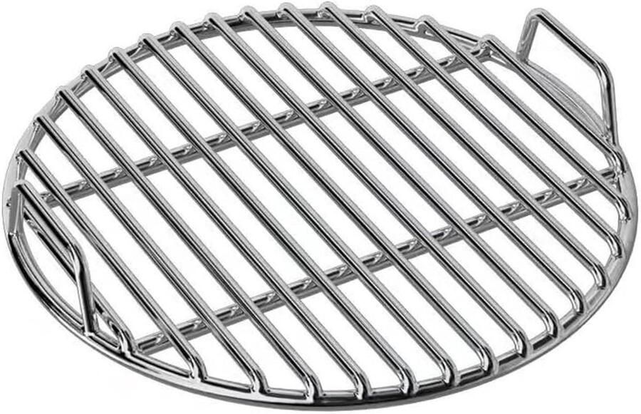 Grillrooster RVS Vervangingsrooster Dik Buiten Koken Met Handvat 38 cm Zilver