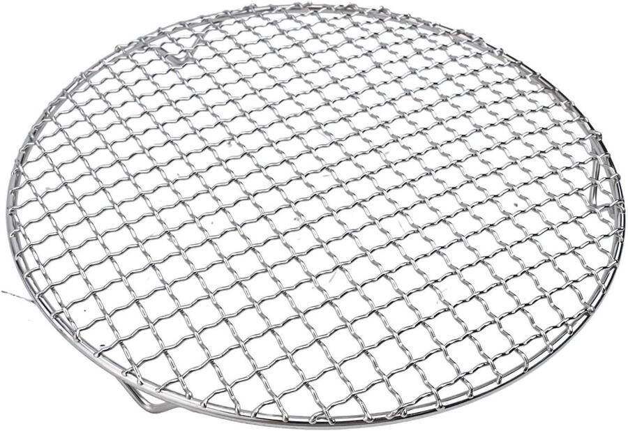 Rond Koelrek Bakaccessoire Oven Bakken Grillen Drogen Roestvrij Staal 15 cm Zilver