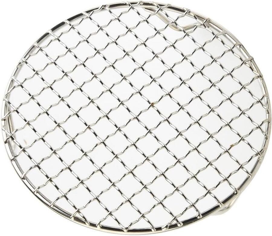 Rond koelrek Bakgrillrek oven Bakken en grillen Roestvrij staal 20 cm diameter Zilver
