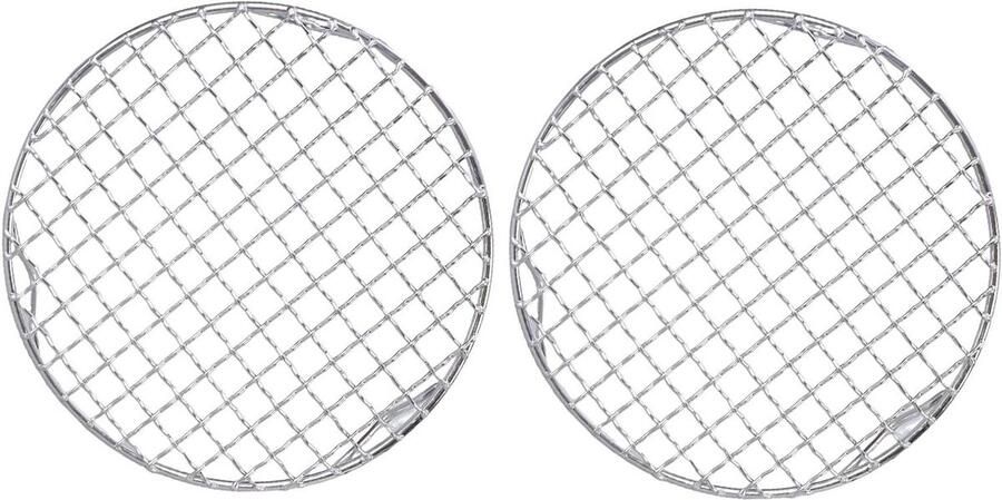Rond Koelrek Bakrek Oven Bakken Koelen Grillen Roestvrij Staal 20 cm Diameter Zilverkleurig