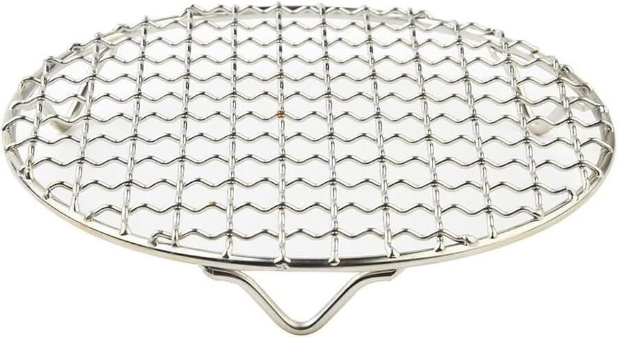 Rond Koelrek Bakrek Rooster Bakken Grillen Roestvrij Staal 180mm Zilver