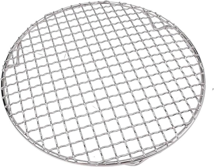 Rond koelrek Bak rooster Bakken en grillen Roestvrij staal 24 cm Zilver
