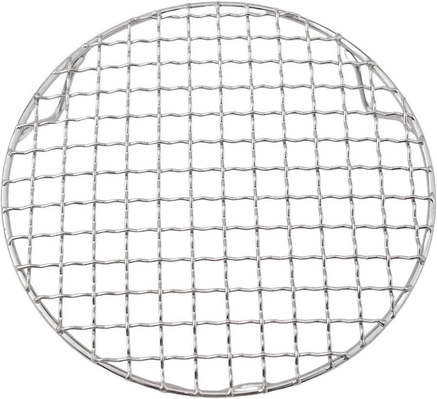 Rond Koelrek Bakrooster Ventilatie Bakken en Grillen Roestvrij Staal 18 cm Zilver